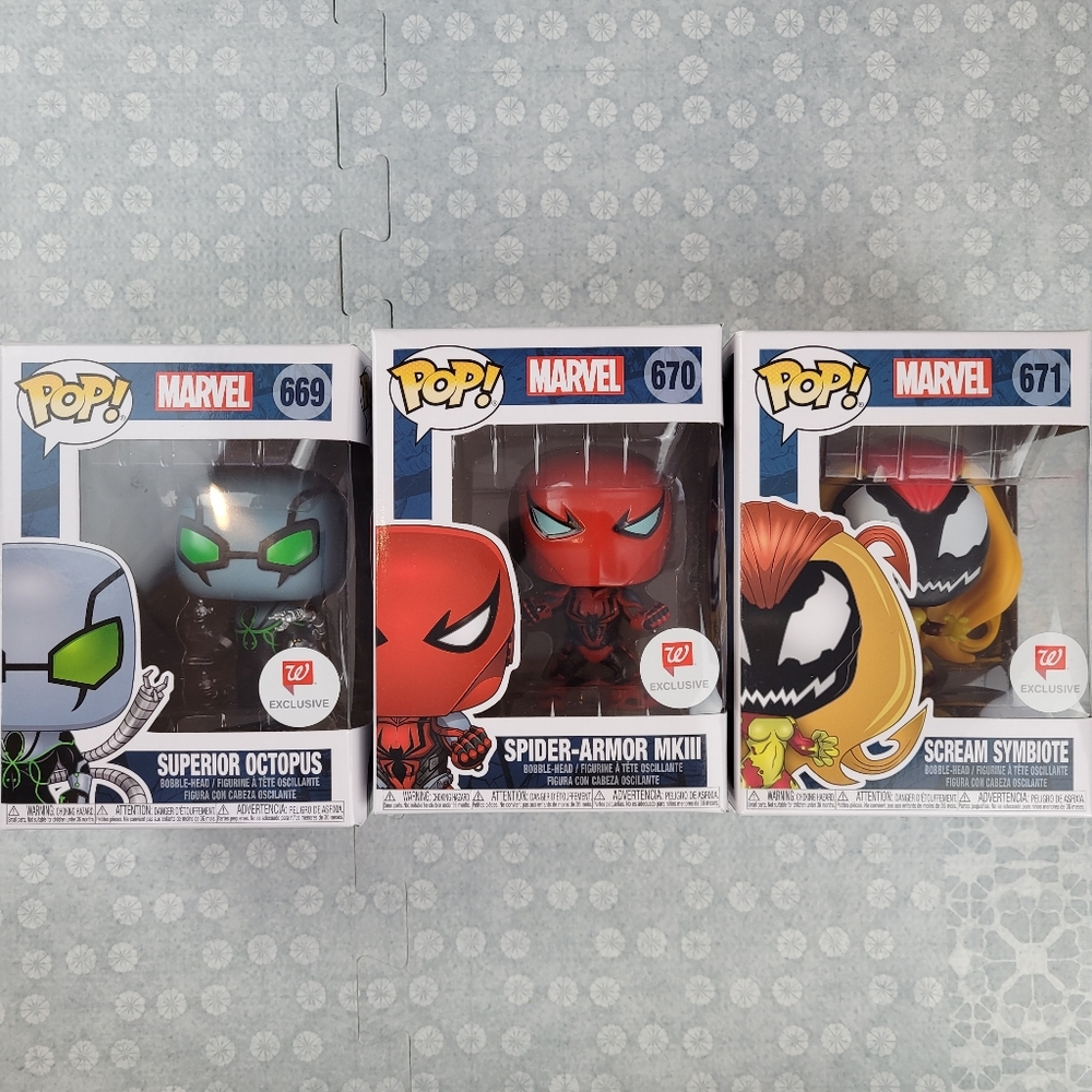Funko Pop! Marvel 669 670 671